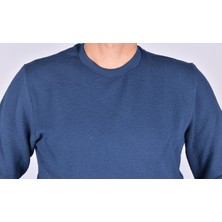 R2259  Bisiklet Yaka Mevsimlik Swet/koyu Indigo/xl