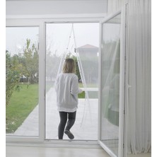 Keskin Pazarlama Flystop Mıknatıslı Kapı Sineklik Pencere Sinekliği Sinek Teli Böcek Tutucu 105X210 cm Cırt Bantlıdır