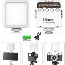 Ulanzi VL49 Mini LED Video Vlogger Işık - Beyaz (Yurt Dışından)