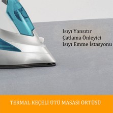 Oxorza Home Termal Keçeli İpli Ütü Masası Örtüsü Ütü Masası Kılıfı