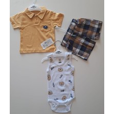 Nazar Erkek Bebek Dinazor Nkş.üçlü Takım 9/24 Ay