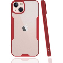 Heptek İletişim Apple  iPhone 13 Kılıf Kamera Korumalı Ultra Ince Buzlu Mat Renkli Silikon Kapak(Parfe)