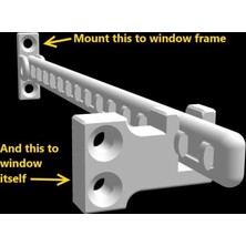Epm3d Pencere Mandal - Pozisyon Tutucu Plastik Aparat