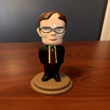 Epm3d Dwight Schrute Bobblehead Plastik Aparat