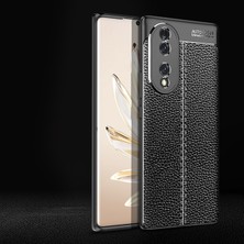 ZORE Huawei Honor 70 Kılıf Zore Niss Deri Desenli Silikon Kılıf