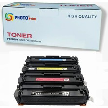 Photo Print Hp 415A Çipli (W2030A) M454/M479 Yazıcı 4 Renk Muadil Toner Set 2400 Sayfa