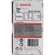 Bosch Gnh 18V-64 M Uyumlu Başsız Çivi 57MM 2000 Adet 2608200532