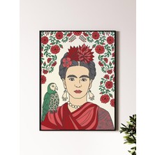Paytak Moda Kahlo Tasarımlı 24*33 cm 350 Gr. Kuşe Kağıt Poster PYTKPSTR011