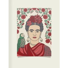 Paytak Moda Kahlo Tasarımlı 24*33 cm 350 Gr. Kuşe Kağıt Poster PYTKPSTR011