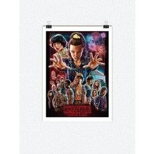 Stranger Things Tasarımlı 24*33 cm 350 Gr. Kuşe Kağıt Poster PYTKPSTR031