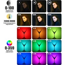 Ulanzi VL49 Mini Rgb LED Video Işığı - Beyaz (Yurt Dışından)