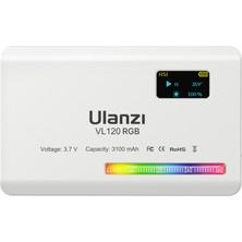 Ulanzi VL120 Rgb LED Kamera Işığı - Beyaz (Yurt Dışından)