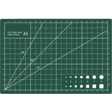 Wozlo A5 Kesme Matı - Cutting Mat - Kesme Altlığı - Kesim Tablası - 22*15cm - Yeşil