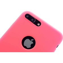 Heptek İletişim Apple  Apple iPhone 8 Plus Kılıf Yumuşak Dokulu Soft Esnek Ince Mat Renkli Lüks Premier Silikon Kapak