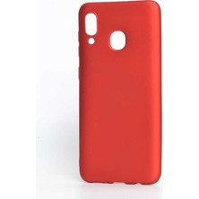 Heptek İletişim Samsung Galaxy A20 Kılıf Yumuşak Dokulu Soft Esnek Ince Mat Renkli Lüks Premier Silikon Kapak