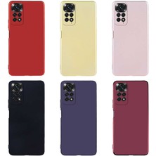 Heptek İletişim Xiaomi Redmi Note 11 Global Kılıf Yumuşak Dokulu Soft Esnek Ince Mat Renkli Lüks Premier Silikon Kapak