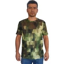 Antler Prizma Desen Kısa Kollu Tshirt  Xl