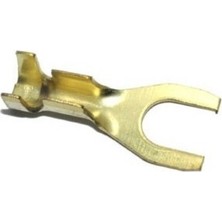 Atish 6.3 mm Çatal Y Tipi Izolesiz Kablo Ucu (10 Adet)