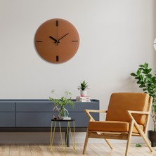 Makta Taba Deri Duvar Saati 40CM