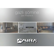 Mira Heating Mira MF100 Doğalgazlı Şömine Modeli Ön Yüzü Camlı