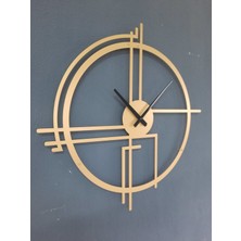 Gowpenart Dizayn Gowpenart Querencia Metal Gold - Altın Duvar Saati 1,5 mm Kalınlık 60 x 60 cm