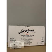 Genject 2 ml 3parça 21G 0.80X38MM Enjektör - 250Lİ