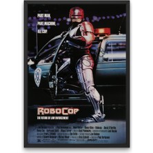 NOKEM Çerçeveli Robocop Tablosu & Çerçeveli Robocop Afişi Tablosu & Robocop Film Tablosu DFKNKM1