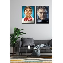 NOKEM 2'li Set Dexter Tabloları & 2'li Dexter Tabloları & Çerçeveli Dexter Tabloları DFKNKM1