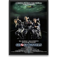 NOKEM Hayalet Avcıları Tablosu & Çerçeveli Ghostbusters Tablosu & Ghostbusters Afişi Tablosu DFKNKM1