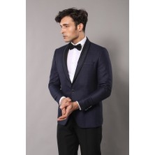 Wessi Bordo Şal Yaka Desenli Damatlık  Wessi