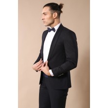 Wessi Şal Yaka Lacivert Damatlık  Wessi