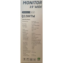 Hitachi Q19HTW 19" 60HZ 3Ms (VGA/HDMI) 1440 x 900 Monitör