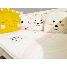 Kista Baby Park Yatak Bebek Uyku Seti Nevresim Takımı 70x110 Animals Pembe