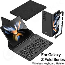 Fogy Galaxy Z Fold 4 Kılıf Standlı Bluetooth Klavyeli  Kıpta Keyboard Set Kılıf