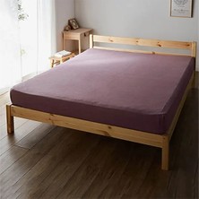 Loolpi Home Palet Yatak Doğal Ahşap Başlıklı Karyola