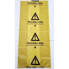 Imeci Tehlikeli Atık Baskılı 100 Mc 10 Adet 8 kg 800 gr 10 Rulo Sarı