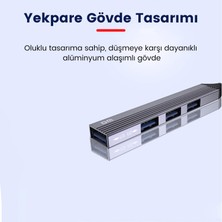 Dm CHB057 USB Type-C To 4 Portlu 3*usb 2.0 1*usb 3.0 Hub Çoklayıcı 1 Metre