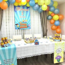 Eğlence Marketi 100 Adet Kral Şakir Temalı Balon ve 5 Metre Balon Zinciri