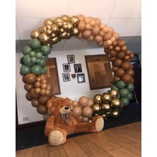 Eğlence Marketi Krom Gold Adaçayı Karamel ve Çöl Kumu Balon Zinciri 100 Adet