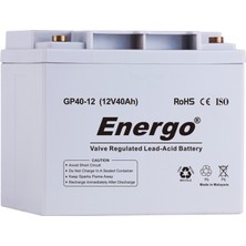 Energo Energo® GP40-12 12 Volt 40 Ah Bakımsız Kuru Akü