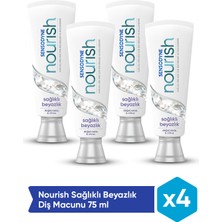 Sensodyne Nourish Sağlıklı Beyazlık Diş Macunu 75 ml x4