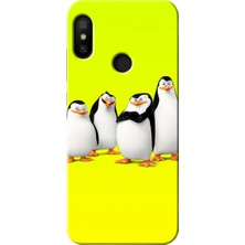 MRC İletişim Samsung Galaxy S7 Edge Kılıf Hd Desen Baskılı Arka Kapak + Temperli Cam - Penguenler