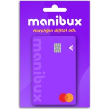 Manibux Ön Ödemeli ve Temassız Harçlık Kartı - Mor