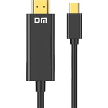 Dm CHB039 4K 30Hz Mini Displayport To HDMI Görüntü Aktarma Kablosu 1.8 Metre