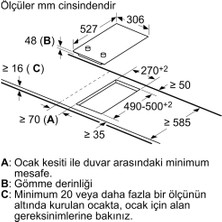 Bosch PKF375CA2E Elektrikli Ankastre Domino Ocak