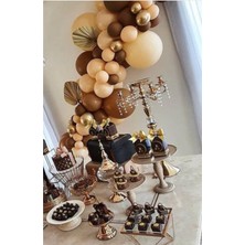 Eğlence Marketi Somon Karamel Pastel Balon Konsept Zincir Balon