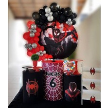 Eğlence Marketi Örümcek Adam Konsept Balon Balon Zincir