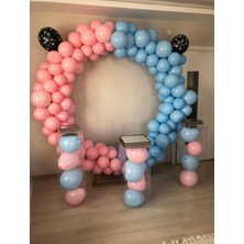 Eğlence Marketi Cinsiyet Partisi Makaron Balon Zinciri 100 Adet