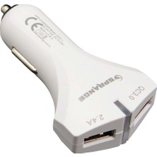 Sprange Scs1 2.4A Qc 3.0 18W  Çift USB Girişli Araç Şarjı