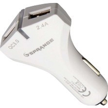 Sprange Scs1 2.4A Qc 3.0 18W  Çift USB Girişli Araç Şarjı